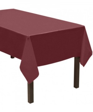 Heavy Duty Plastic Table Cover Available in 44 Colors- 54" x 108"- Burgundy - Burgundy - CY11DGD85LV $5.47 Tablecovers