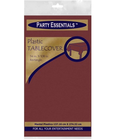 Heavy Duty Plastic Table Cover Available in 44 Colors- 54" x 108"- Burgundy - Burgundy - CY11DGD85LV $5.47 Tablecovers