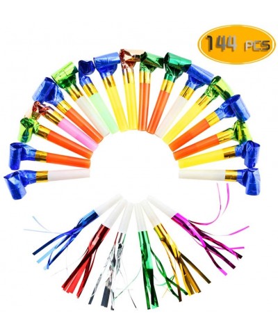 144pcs Two Kinds of Noisemakers Blowouts Party Horns- Bulk Toys- Birthday Party Favors- New Years Party Noisemakers- Party Ac...