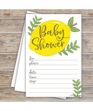 Lemon Baby Shower Invitations (20 Count) with Envelopes - CU18X6R8K9Y $6.65 Invitations
