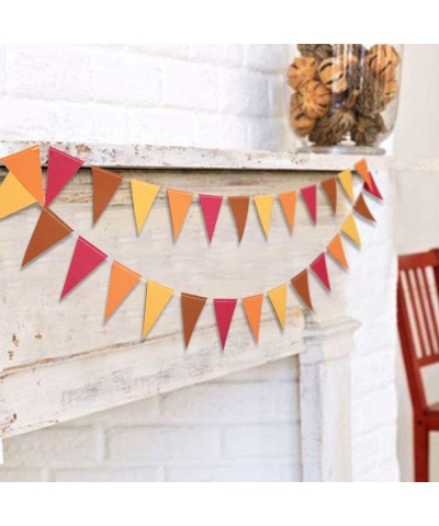 Thanks Giving Fall Triangle Garland Banner Party Decoration Banner Backdrop Party Supplies Bunting Kits for Baby Shower Kids ...