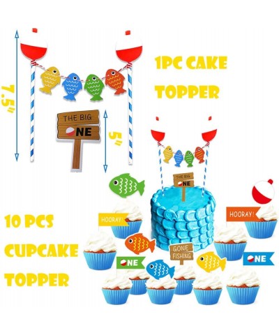 The Big One First Birthday Party Supplies The Big One Balloons Little Fisherman Banner Gone Fishing Cake Topper O Fish Ally O...