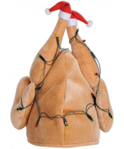 1-Pack Plush Light-Up Christmas Turkey Hat (20742) - C6114Y93U93 $11.78 Hats