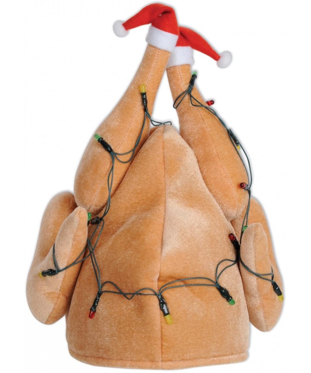 1-Pack Plush Light-Up Christmas Turkey Hat (20742) - C6114Y93U93 $11.78 Hats