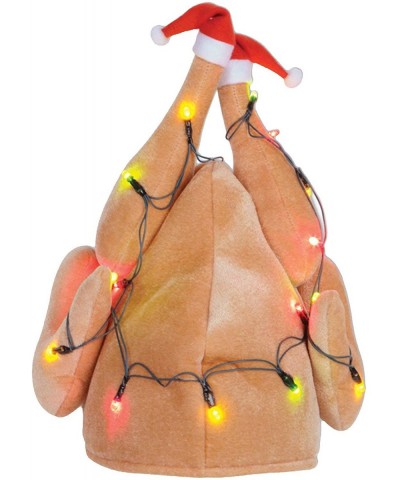 1-Pack Plush Light-Up Christmas Turkey Hat (20742) - C6114Y93U93 $11.78 Hats