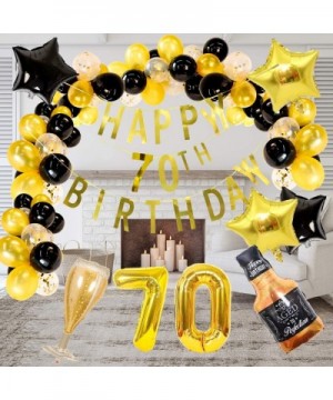 70th birthday decorations for hats - cone hats with gold flash glitter- gold party 70th Birthday Party Supplies- chic 70th bi...