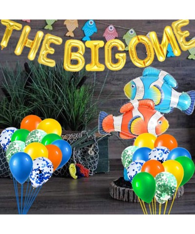 The Big One First Birthday Party Supplies The Big One Balloons Little Fisherman Banner Gone Fishing Cake Topper O Fish Ally O...