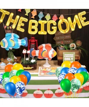 The Big One First Birthday Party Supplies The Big One Balloons Little Fisherman Banner Gone Fishing Cake Topper O Fish Ally O...