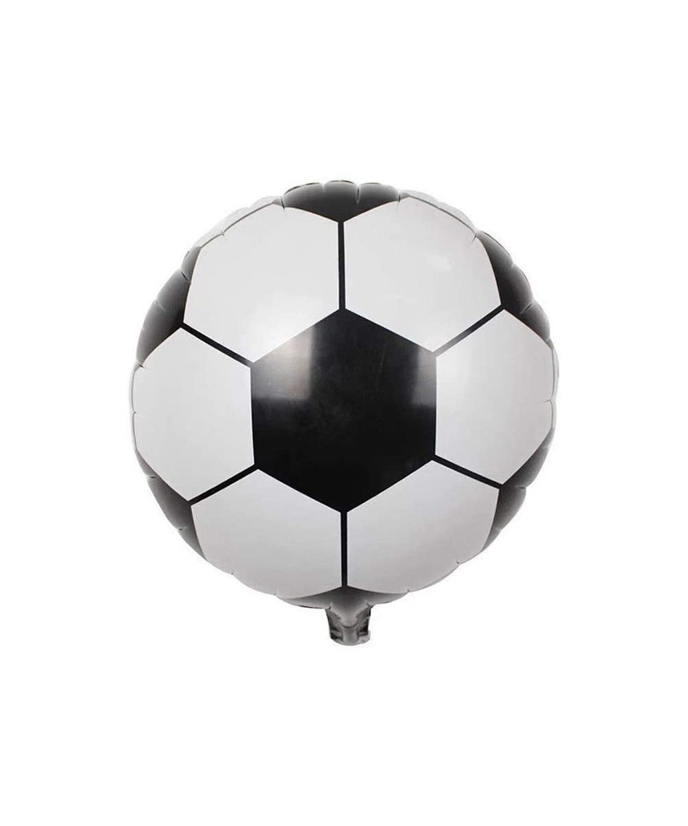 10 Pcs Sport Balloons Aluminum Foil Balloon 18 Inches Soccer Balloons for Sport Theme Birthday Party Decoration - Soccer - CF...