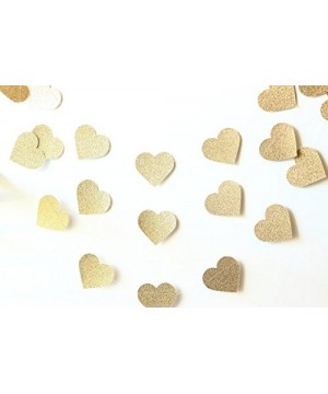 2-Pack-Gold Glitter Heart Paper Garland-Heart Garland-Christmas Garland- Gold Garland-Beautiful Garland- Paper Garland- Rusti...