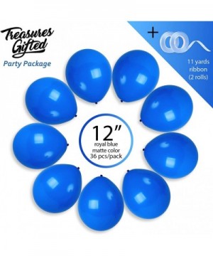 Matte Shiny Royal Blue Balloons Bulk Pack of 36 Premimum Latex 12 Inch for Bachelorette Graduation Nautical Bar Mitzvah Baby ...