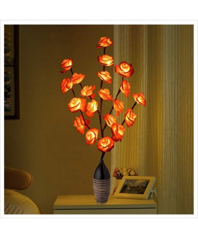 Rose Tree Branch Lights Flower Lights Adjustable Artificial Waterproof Decorative Flower Lights Family Christmas Party Garden...