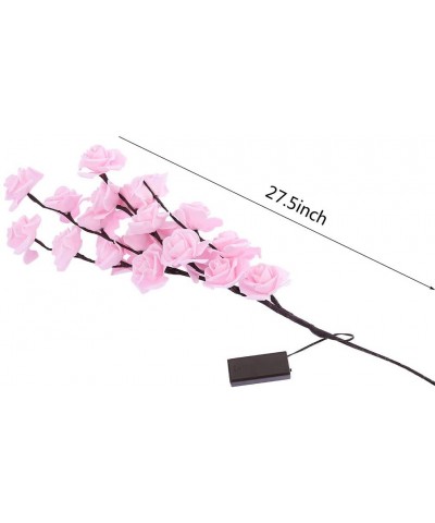 Rose Tree Branch Lights Flower Lights Adjustable Artificial Waterproof Decorative Flower Lights Family Christmas Party Garden...