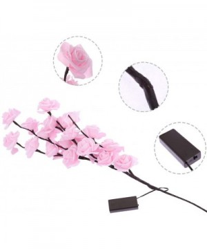 Rose Tree Branch Lights Flower Lights Adjustable Artificial Waterproof Decorative Flower Lights Family Christmas Party Garden...