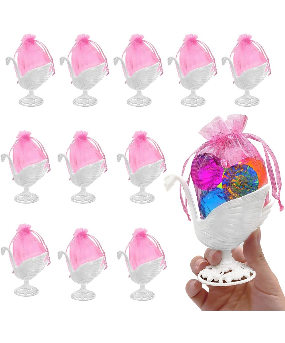 12 piece of Swan Return Gift Pink Rose Party Table Decoration set for 1st Birthday Baby shower - White-pink - C81972DUW65 $7....