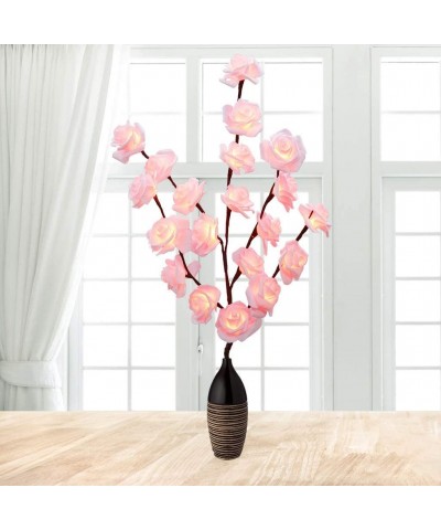 Rose Tree Branch Lights Flower Lights Adjustable Artificial Waterproof Decorative Flower Lights Family Christmas Party Garden...