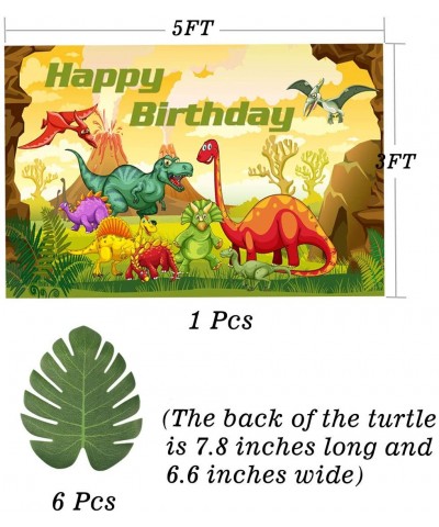 Dinosaur Birthday Party Supplies Decorations- Dinosaur Backdrop And Balloons Kit For Kids Photo Background- Dinosaur Décor (N...