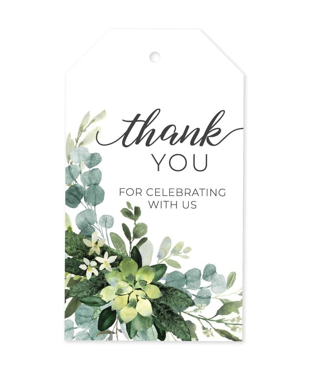 100 Lush Greenery Favor Thank You Tags/Thank You for Celebrating with us Wedding Favors - CE193EQTCK5 $13.40 Favors