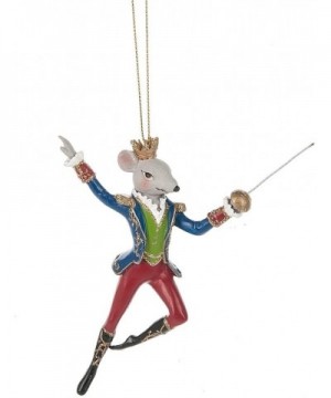 Nutcracker Mouse King Ballet with Sword 3.5 x 5 Inch Resin Christmas Ornament - CF186923HK9 $7.83 Ornaments