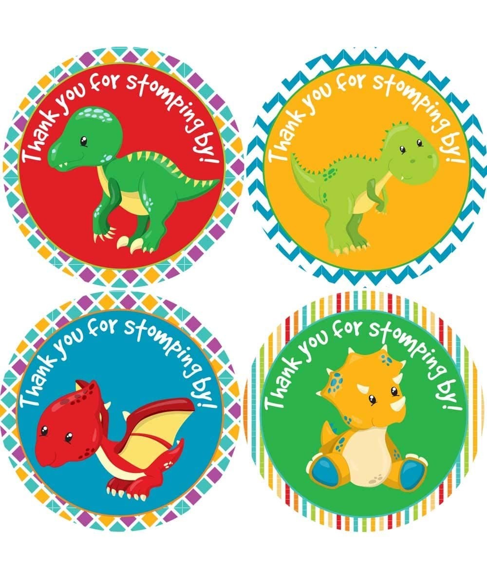 2 Inch Dinosaur Thank You Stickers Boy Baby Shower Favor 60 Labels - C8195DW3OTK $7.66 Favors