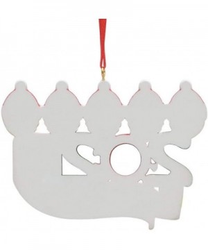 Personalized 2020 Quarantine Family Christmas Ornaments with Masks Hand Sanitizer Toilet Paper- Customized Name Xmas Tree Han...