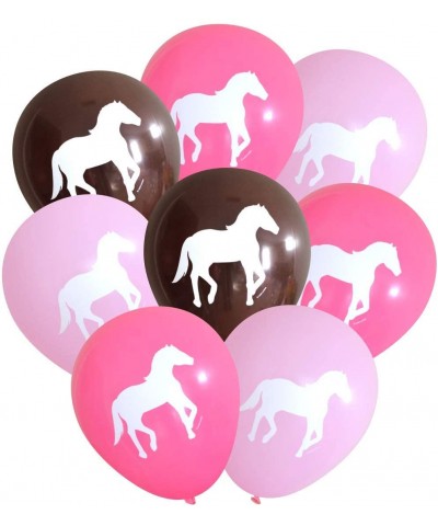 Horse Latex Balloons- 16 count (Pinks & Dark Brown) - Pinks & Brown - CM18D50GW5A $9.11 Balloons