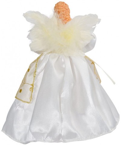 10-Light 9-Inch Ivory and Gold Angel Treetop - CH112FQF7ON $20.48 Tree Toppers