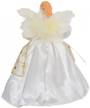 10-Light 9-Inch Ivory and Gold Angel Treetop - CH112FQF7ON $20.48 Tree Toppers