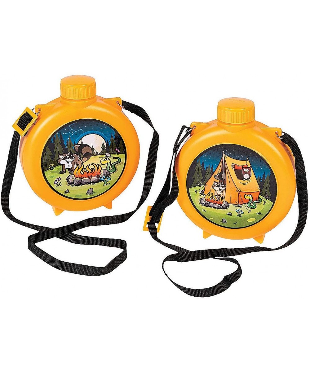 Camp Adventure Canteens (8pc) for Birthday - Party Supplies - Drinkware - Water Bottles & Canteens - Birthday - 8 Pieces - CB...