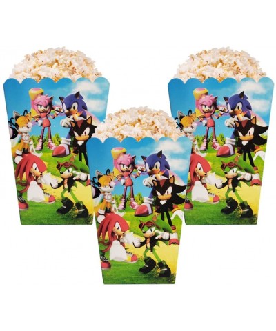 12 pcs Sonic the Hedgehog popcorn boxes- Sonic the Hedgehog themed party supplies- children's birthday party snack boxes - CC...