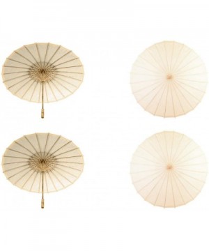 32-Inch Peach Paper Parasol- 4-Pack Umbrella for Wedding- Party Favors- Summer Shade - Peach - CU182ML75TR $36.06 Favors