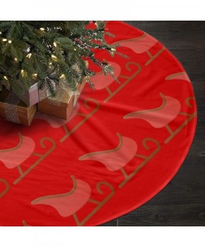 Christmass Santa Slide Sled Traditional Christmas Tree Skirt Santa & Reindeer Tree Ornaments Tree Skirt for Christmas Decorat...