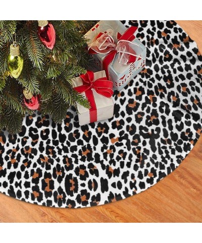Animal Print Christmas Tree Skirt-Ornaments Xmas Tree Skirt for Holiday Birthday Wedding Party Decorative-Yard Supermarket Ou...