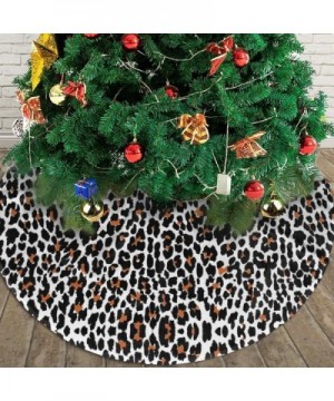 Animal Print Christmas Tree Skirt-Ornaments Xmas Tree Skirt for Holiday Birthday Wedding Party Decorative-Yard Supermarket Ou...