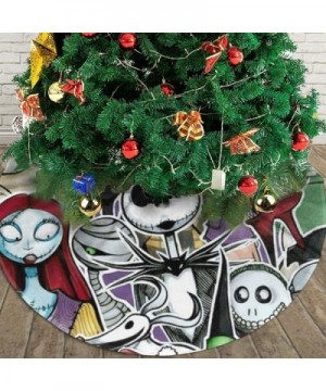 customgogo Nightmare Before Christmas Christmas Tree Skirt-New Year Festive Holiday Party Decoration-30 Inches. - Nightmare 5...