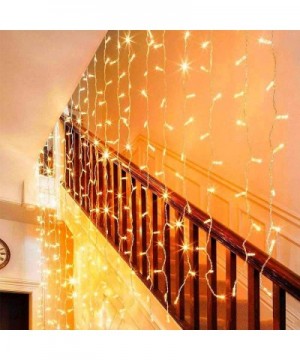 600 LED Curtain String Lights- 19.7x9.8ft- Plug in Window Curtain Lights with 8 Modes- Twinkle Fairy Lights for Wedding Party...