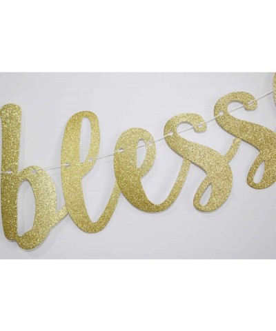 40 Years Blessed Banner- Funny Gold Glitter Sign for 40th Birthday/Wedding Anniversary Party Supplies Photo Props - CD18WXS6Z...