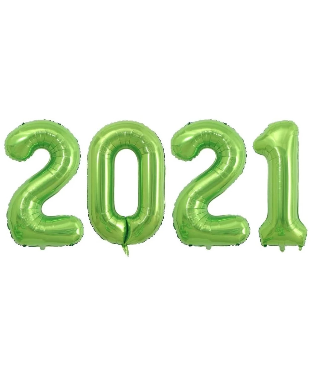 40 Inch Green 2021 Number Foil Balloons for New Year Graduation Party Decorations Balloons (Green) - Green - CZ19D0UO2ZW $6.2...