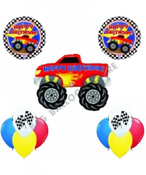 Ultimate 11 pc Monster Truck Happy Birthday Balloon Decoration kit - CJ12EJB0TCB $12.44 Balloons