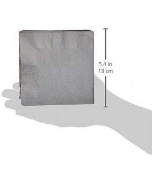 339642 BEVERAGE NAPKIN 2PLY- 50 ct- Gray (25cmx25cm) - CK18QSO3Y5D $5.72 Tableware