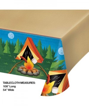 Camping Birthday Plates Napkins Tablecloth Campout Party Decorations (34 Piece) - CI199NKX058 $25.86 Party Packs