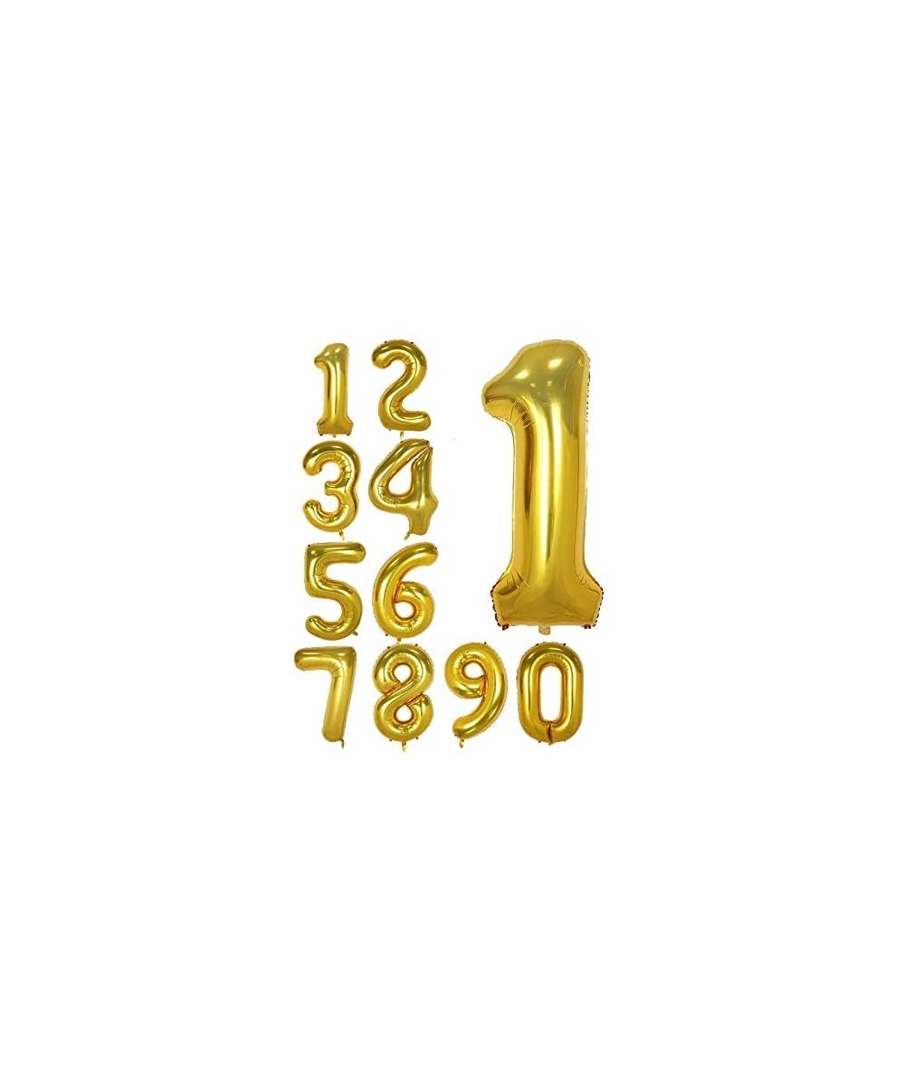 40 Inch Gold Foil Balloons Number 1- Number Balloons for Birthday Anniversary Party (Gold 1) - Gold 1 - CZ17Z3LRTE7 $7.59 Bal...