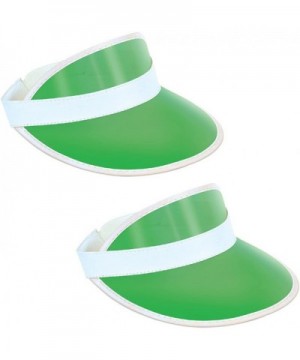 Clear Green Plastic Dealer's Visor Party Accessory (1 count) - CZ111S5NADL $4.49 Favors