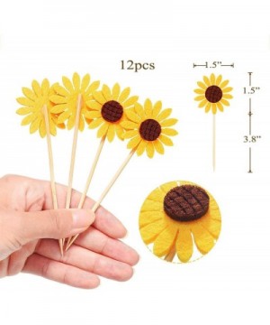 Sunflower Birthday Party Decoration Props- Handcraft Paper Fans- Tissue Pom Poms- Sunflower Happy Birthday Banner- Sunflowers...