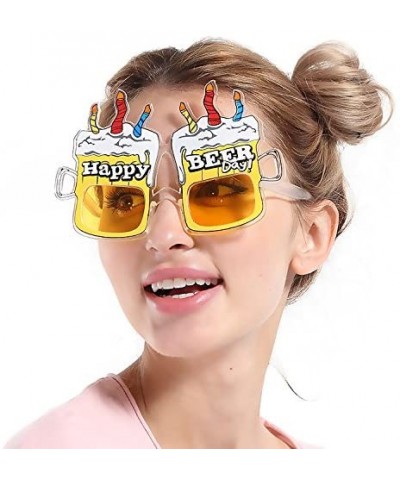 Photo Booth Props Party Tricky Funny Glasses (Birthday cake beer glasses) - Birthday cake beer glasses - CF18EDM7OKR $6.54 Ph...