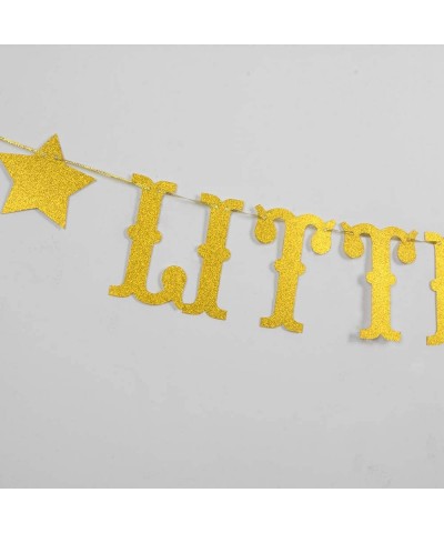 Little Peanut Banner- Baby Shower Party Decoration Supplies for Boys or Girls - Gold Glitter - CQ19DSHOM6X $5.53 Banners