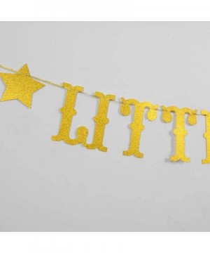 Little Peanut Banner- Baby Shower Party Decoration Supplies for Boys or Girls - Gold Glitter - CQ19DSHOM6X $5.53 Banners