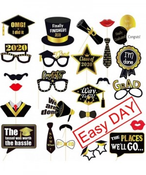 2020 Graduation Decorations Kit 85 Pcs - 2020 Balloons Gold 40"- Metallic Chrome Latex Balloons- Hanging Swirls- WE are SO Pr...