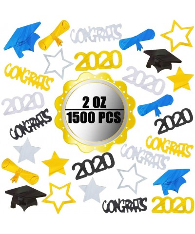 2020 Graduation Decorations Kit 85 Pcs - 2020 Balloons Gold 40"- Metallic Chrome Latex Balloons- Hanging Swirls- WE are SO Pr...