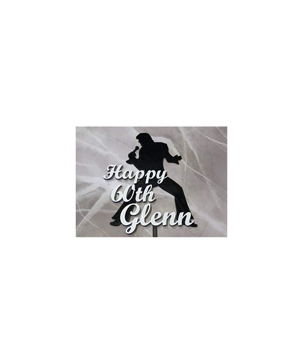 Elvis Presley Birthday Cake Topper Personalized - CV18SRE92EZ $12.80 Cake & Cupcake Toppers